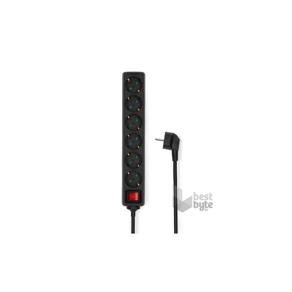 Nedis ESOC630F2BK 3m 6-os elosztó