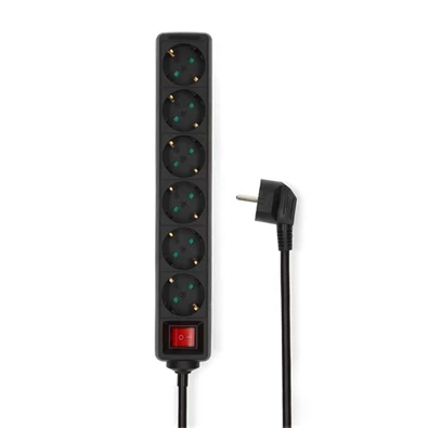 Nedis ESOC630F2BK 3m 6-os elosztó