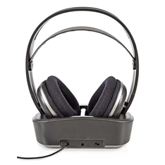 Nedis HPRF210BK rádiófrekvenciás vezeték nélküli RF fejhallgató