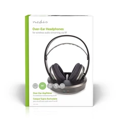 Nedis HPRF210BK rádiófrekvenciás vezeték nélküli RF fejhallgató