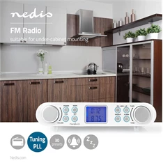 Nedis RDFM4000WT retro FM konyhai rádió