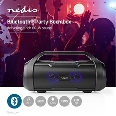 Nedis SPBB310BK akkumulátoros party boombox