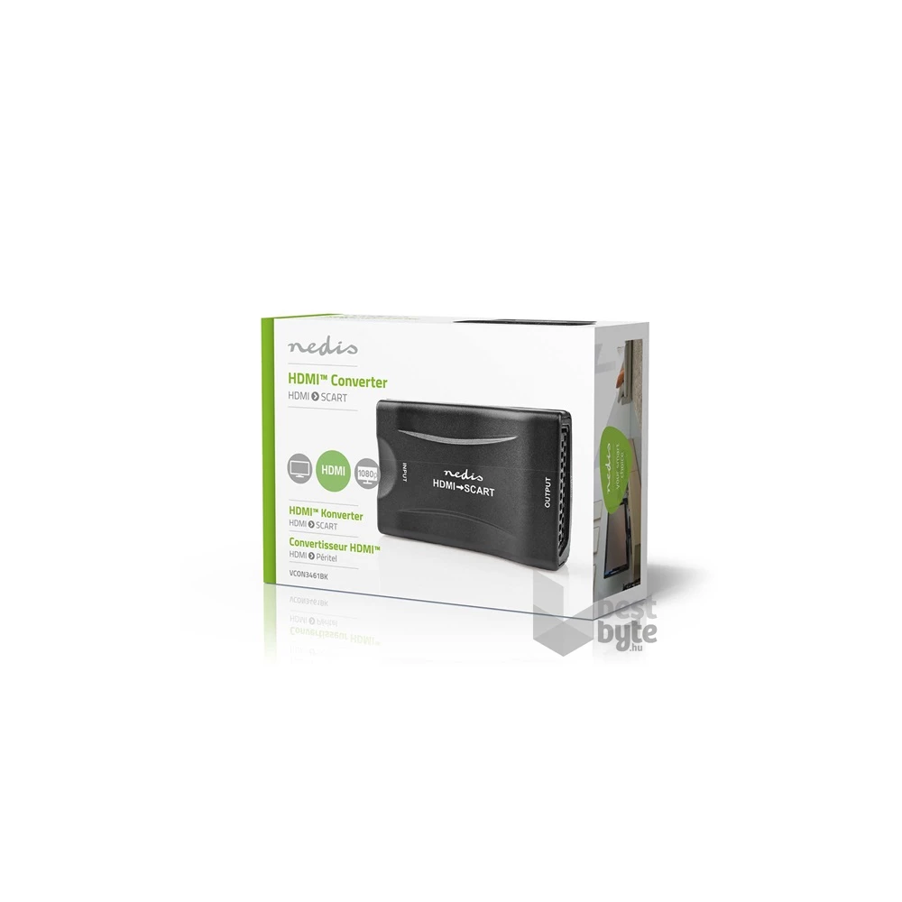 Nedis VCON3461BK HDMI be - SCART ki videó konverter