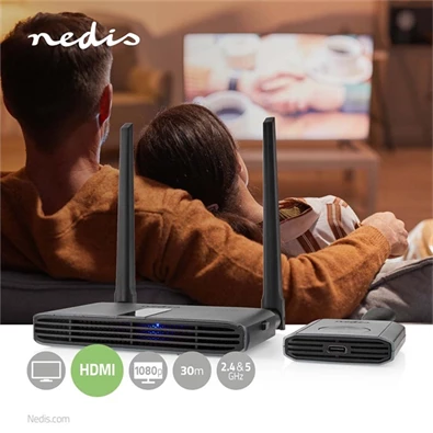 Nedis VTRA3460GY vezeték nélkűli HDMI transmitter/jeltovábbító