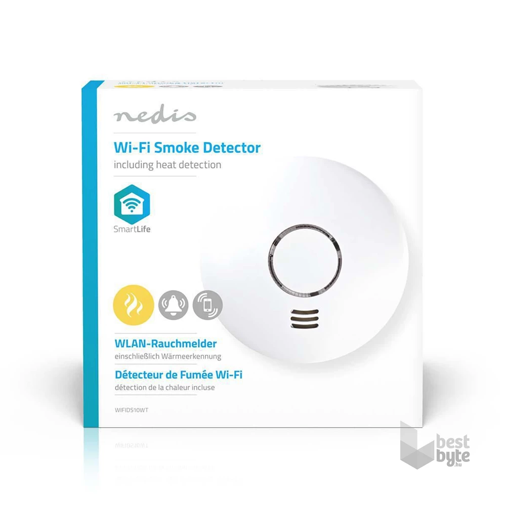 Nedis WIFIDS10WT SmartLife füstérzékelő