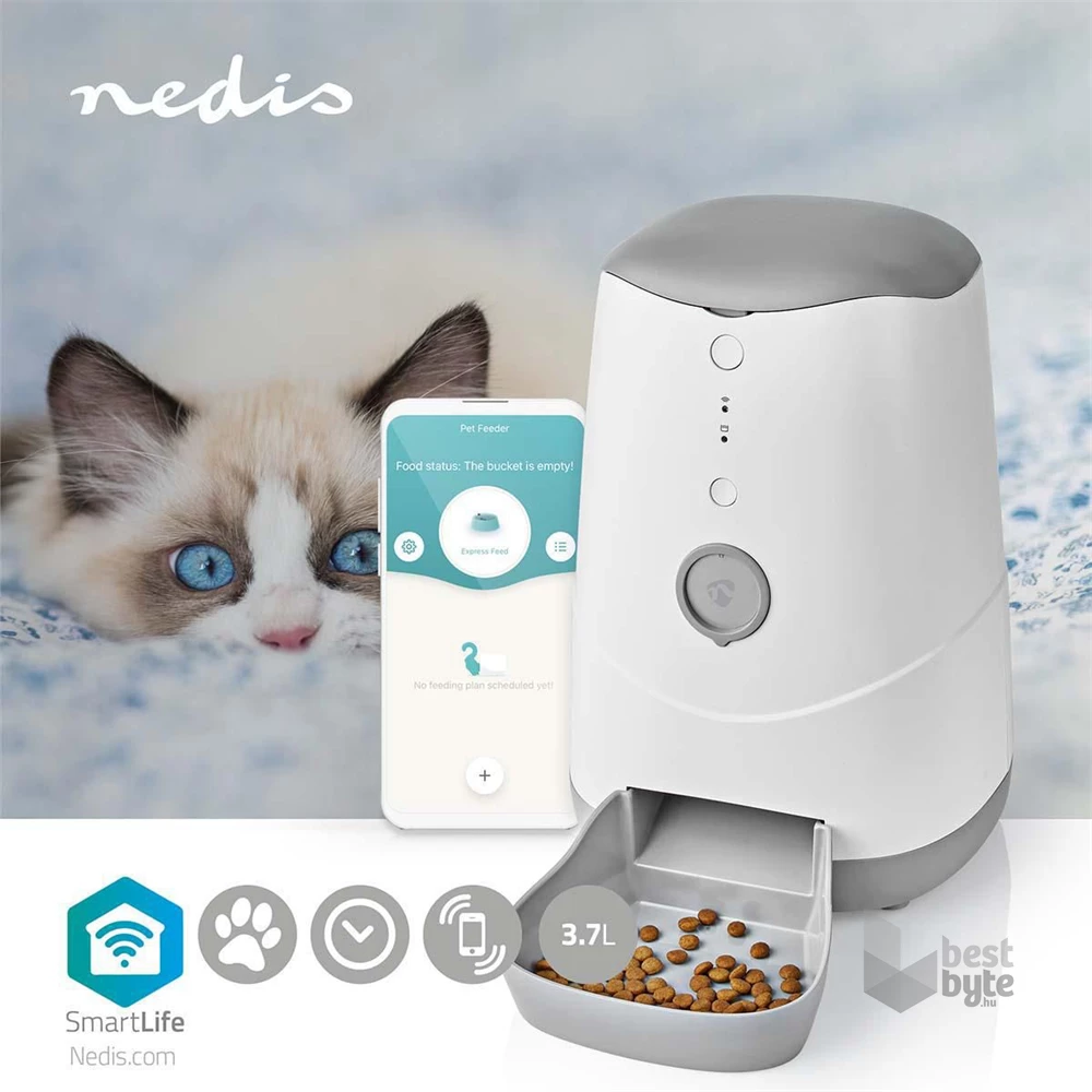 Nedis WIFIPET10CWT SmartLife Állateledel adagoló