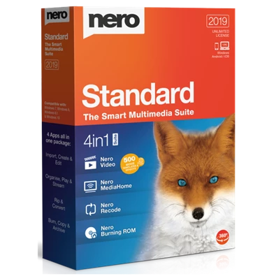 Nero 2019 Standard HD Multimedia Suite HUN ML dobozos szoftver