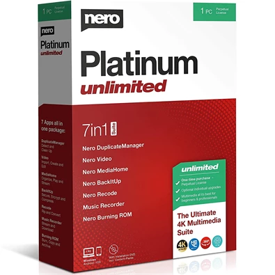 Nero 2021 Platinum Unlimited HUN ML dobozos szoftver