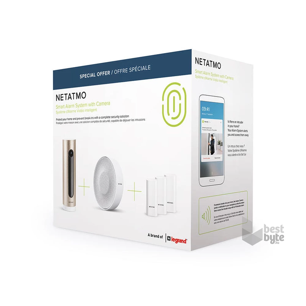Netatmo Smart Alarm Pack okos beltéri riasztó csomag