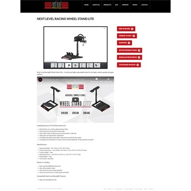Next Level Racing Racing Wheel Stand Lite szimulátor állvány