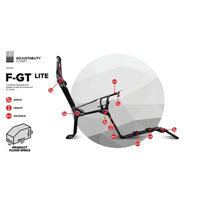 Next Level Racing F-GT LITE szimulátor játékülés