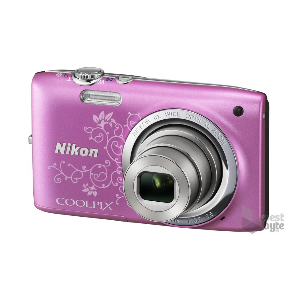 Nikon Coolpix S2700 Lineart Rózsaszín digitális fényképezőgép 4 GB Kingston SDHC kártya