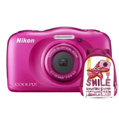 Nikon Coolpix W100 Rózsaszín digitális fényképezőgép hátizsák kit