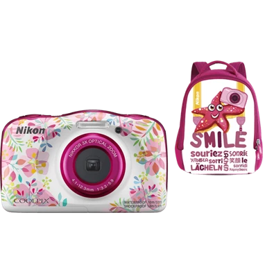 Nikon Coolpix W150 virágos digitális fényképezőgép hátizsák kit