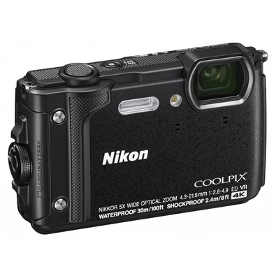 Nikon Coolpix W300 fekete holiday kit digitális fényképezőgép
