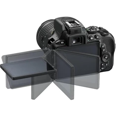 Nikon D5600 + AF-P DX 18-55 VR kit fekete digitális tükörreflexes fényképezőgép