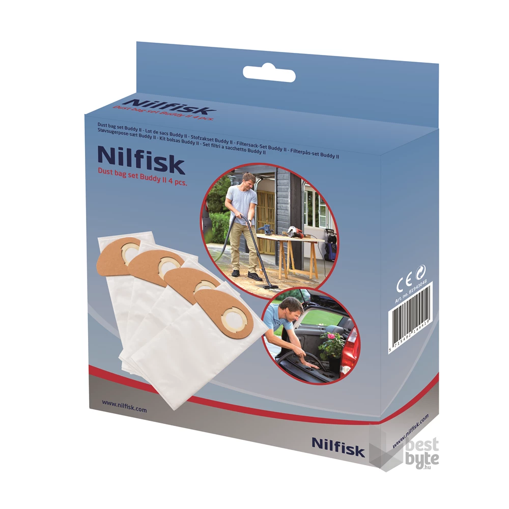 Nilfisk BUDDY Il-höz 4 db-os mikroszálas porzsák szett