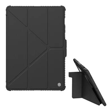Nillkin GP-150245 Galaxy Tab S9 Plus LTE (SM-X816) / WIFI (SM-X810) fekete műanyag oldalra nyíló tok