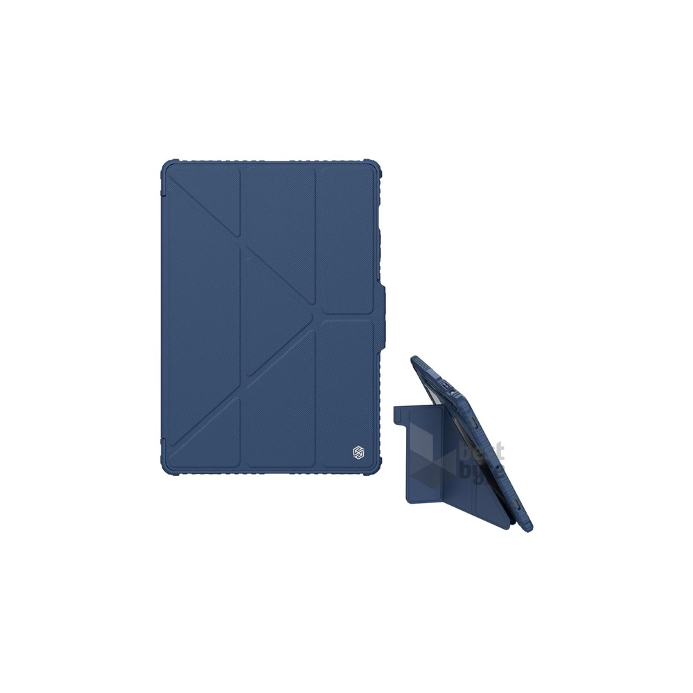 Nillkin GP-150246 Galaxy Tab S9 Plus LTE (SM-X816) / WIFI (SM-X810) sötétkék műanyag oldalra nyíló tok