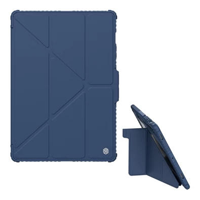 Nillkin GP-150246 Galaxy Tab S9 Plus LTE (SM-X816) / WIFI (SM-X810) sötétkék műanyag oldalra nyíló tok