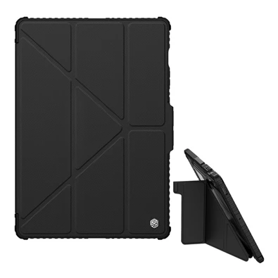 Nillkin GP-156842 Galaxy Tab S9 FE Plus WIFI (SM-X610) / LTE (SM-X616) fekete műanyag oldalra nyíló tok