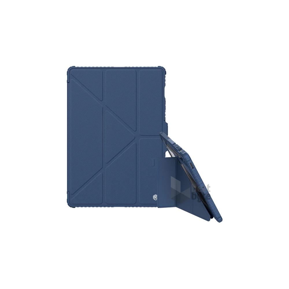 Nillkin GP-156843 Galaxy Tab S9 FE Plus LTE (SM-X616) / WIFI (SM-X610) sötétkék műanyag oldalra nyíló tok