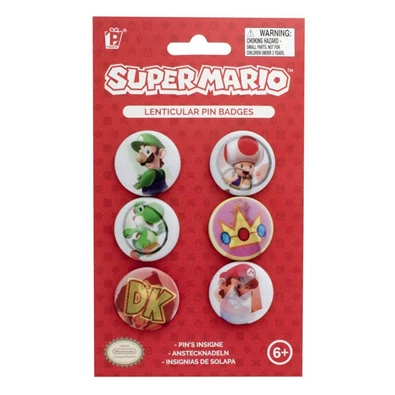 Nintendo Super Mario fém kitűző csomag