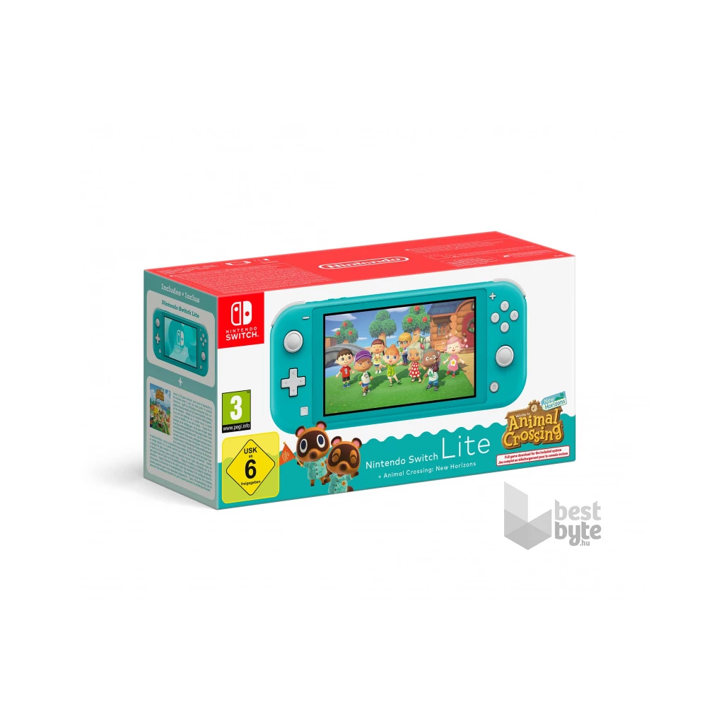 Nintendo Switch Lite türkiz játékkonzol + Animal Crossing: New Horizons játékszoftver