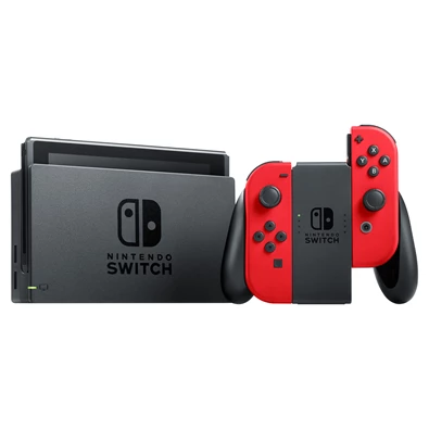 Nintendo Switch Neon Red + Super Mario Odyssey játékkonzol csomag