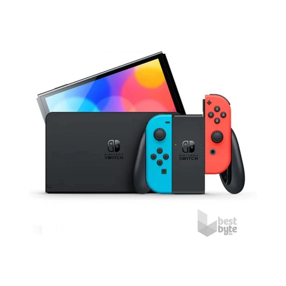 Nintendo Switch OLED Modell Neon Red & Blue Joy-Con játékkonzol