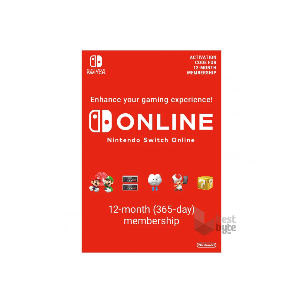 Nintendo Switch OLED játékkonzol + White Super Mario Bros. Wonder +  12hónapos Nintendo Switch Online előfizetés
