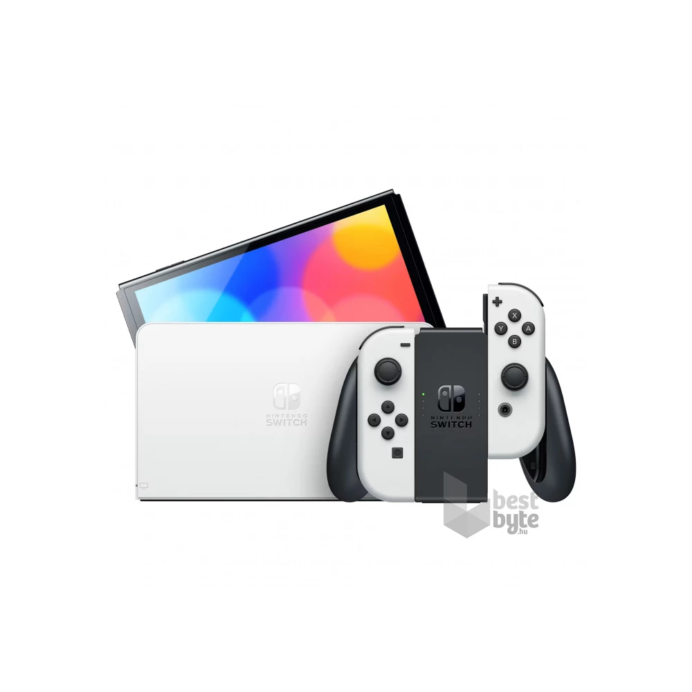 Nintendo Switch OLED játékkonzol + White Super Mario Bros. Wonder +  12hónapos Nintendo Switch Online előfizetés
