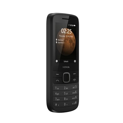 Nokia 225 4G 2,4" Dual SIM fekete mobiltelefon
