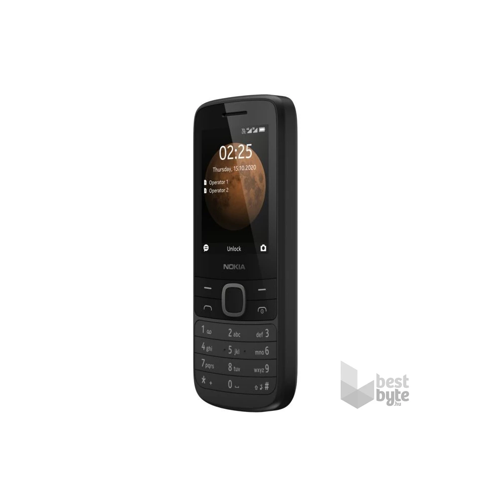 Nokia 225 4G 2,4" Dual SIM fekete mobiltelefon