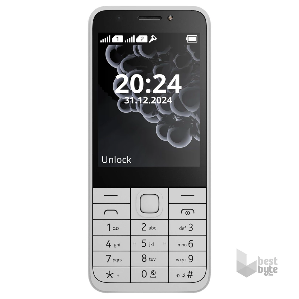 Nokia 230 (2024) 2,8" DualSIM fehér mobiltelefon