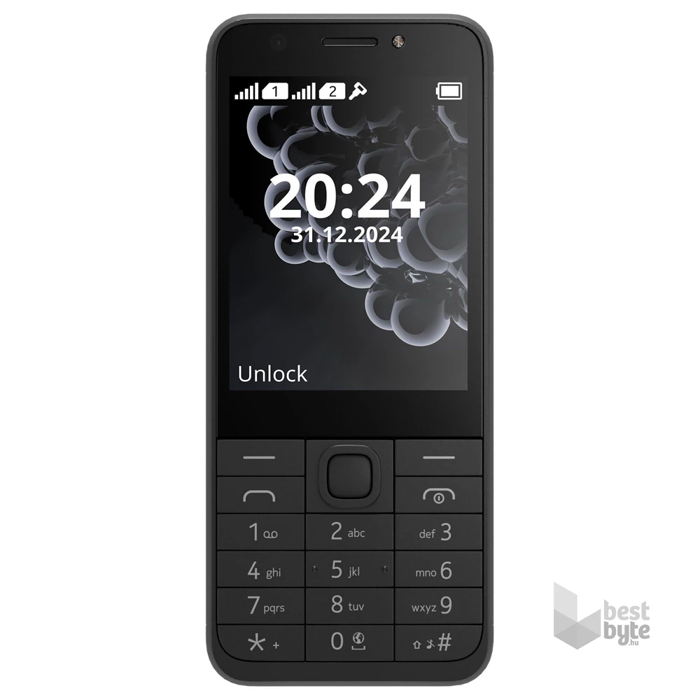 Nokia 230 (2024) 2,8" DualSIM fekete mobiltelefon