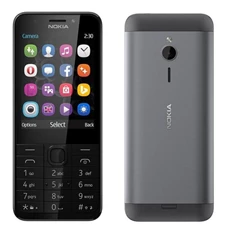 Nokia 230 DS 2,8" Dual SIM sötét ezüst mobiltelefon