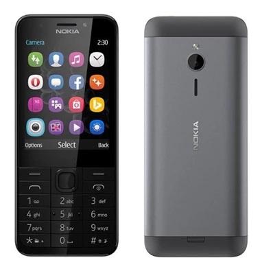 Nokia 230 DS 2,8" Dual SIM sötét ezüst mobiltelefon