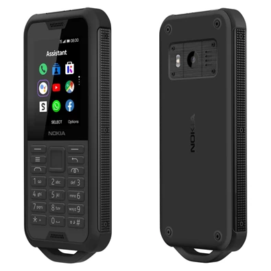 Nokia 800 Tough 2,4" 4G Dual SIM fekete csepp-, por- és ütésálló mobiltelefon