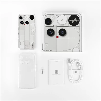 Nothing Phone (3) 16/512GB DualSIM kártyafüggetlen okostelefon - fehér (Android)