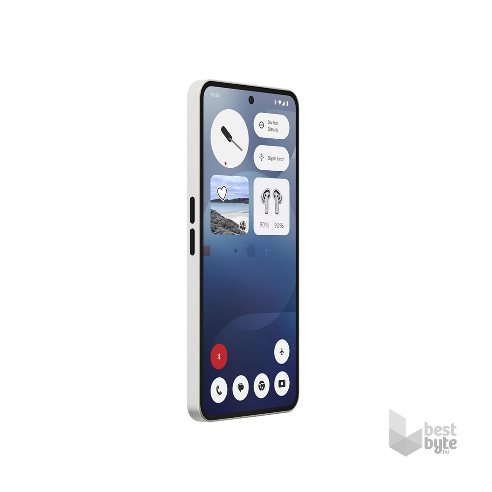 Nothing Phone (3a) 12/256GB DualSIM kártyafüggetlen okostelefon - fehér (Android)