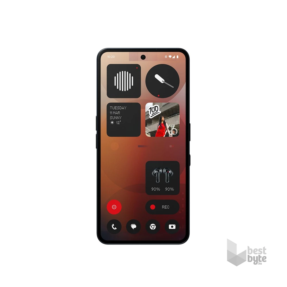 Nothing Phone (3a) 12/256GB DualSIM kártyafüggetlen okostelefon - fekete (Android)