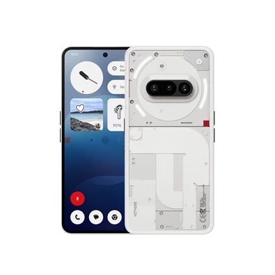 Nothing Phone (3a) 8/128GB DualSIM kártyafüggetlen okostelefon - fehér (Android)