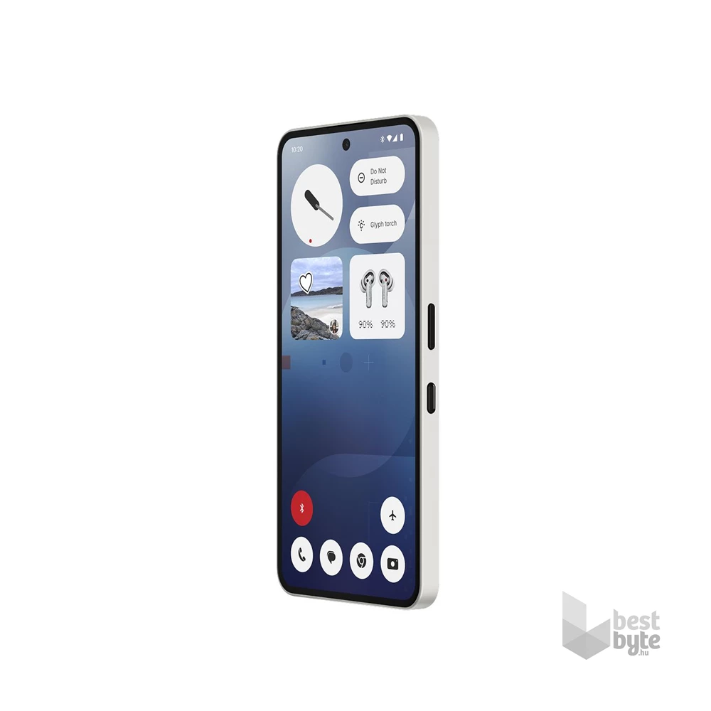 Nothing Phone (3a) 8/128GB DualSIM kártyafüggetlen okostelefon - fehér (Android)