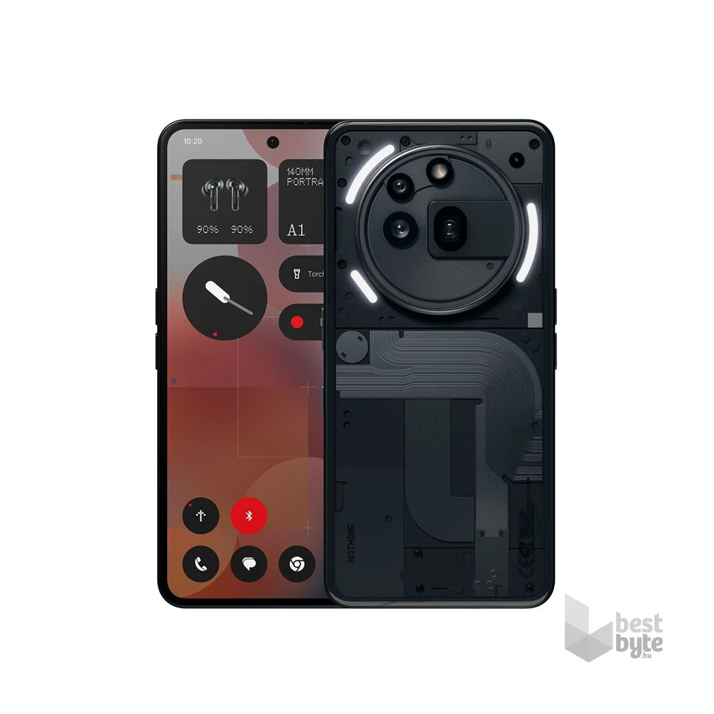 Nothing Phone (3a) Pro 12/256GB DualSIM kártyafüggetlen okostelefon - fekete (Android)
