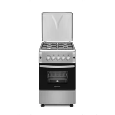 Novacook F5S40G2 INX inox, szabadonálló, gáz, főzőzóna: 4, sütő:54L, tűzhely