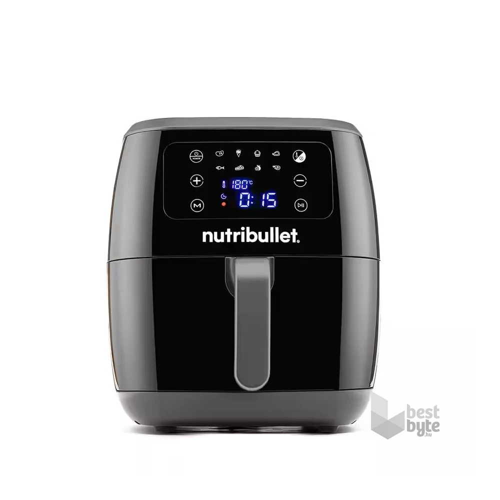 Nutribullet NBA071B fekete 7 L forrólevegős sütő (air fryer/airfryer)