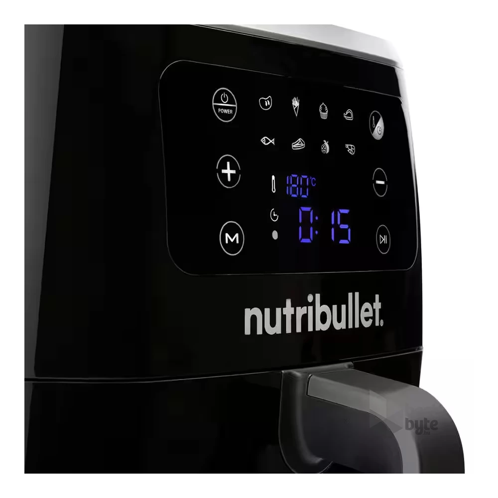Nutribullet NBA071B fekete 7 L forrólevegős sütő (air fryer/airfryer)