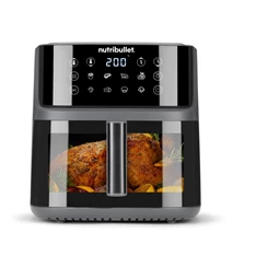 Nutribullet NBA0811 CrispLite Vision sötétszürke 8 L forrólevegős sütő