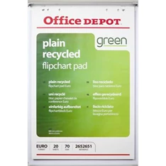 Office Depot 5 tömb újrahasznosított sima flipchart papír